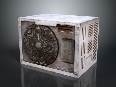 Air conditioning compressor refrigerator air conditioning refrigerator Mitsubishi air conditioning outdoor air conditioning outdoor air conditioning 3d model