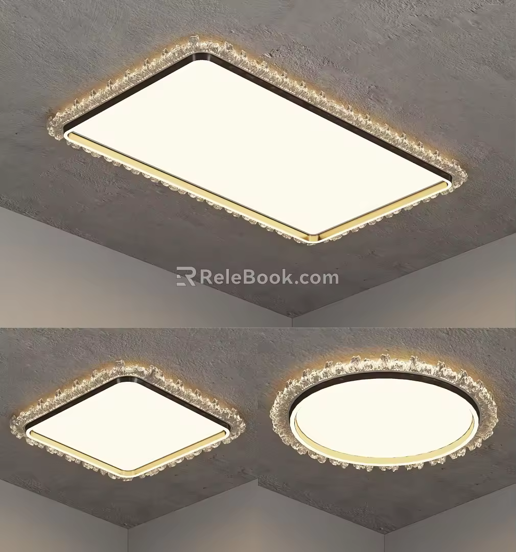 modern ceiling lamp 3d model