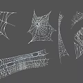 Modern Spider Web 3d model