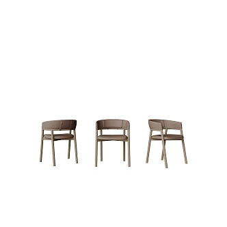 Dining Chair Leisure Chair Single Chair 3d model