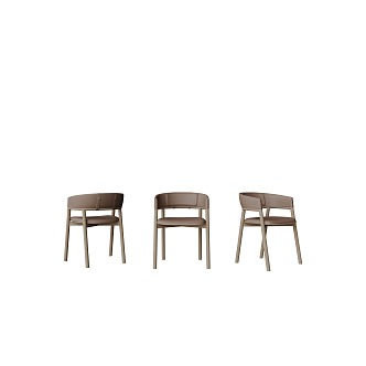 Dining Chair Leisure Chair Single Chair 3d model