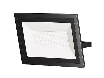 Modern Square Downlight Spotlight With Black Frame White LED Panel Indoor Lighting 3d model