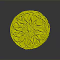 Brown Woven Spherical Household Item With Intricate Circular Pattern And Smooth Surface