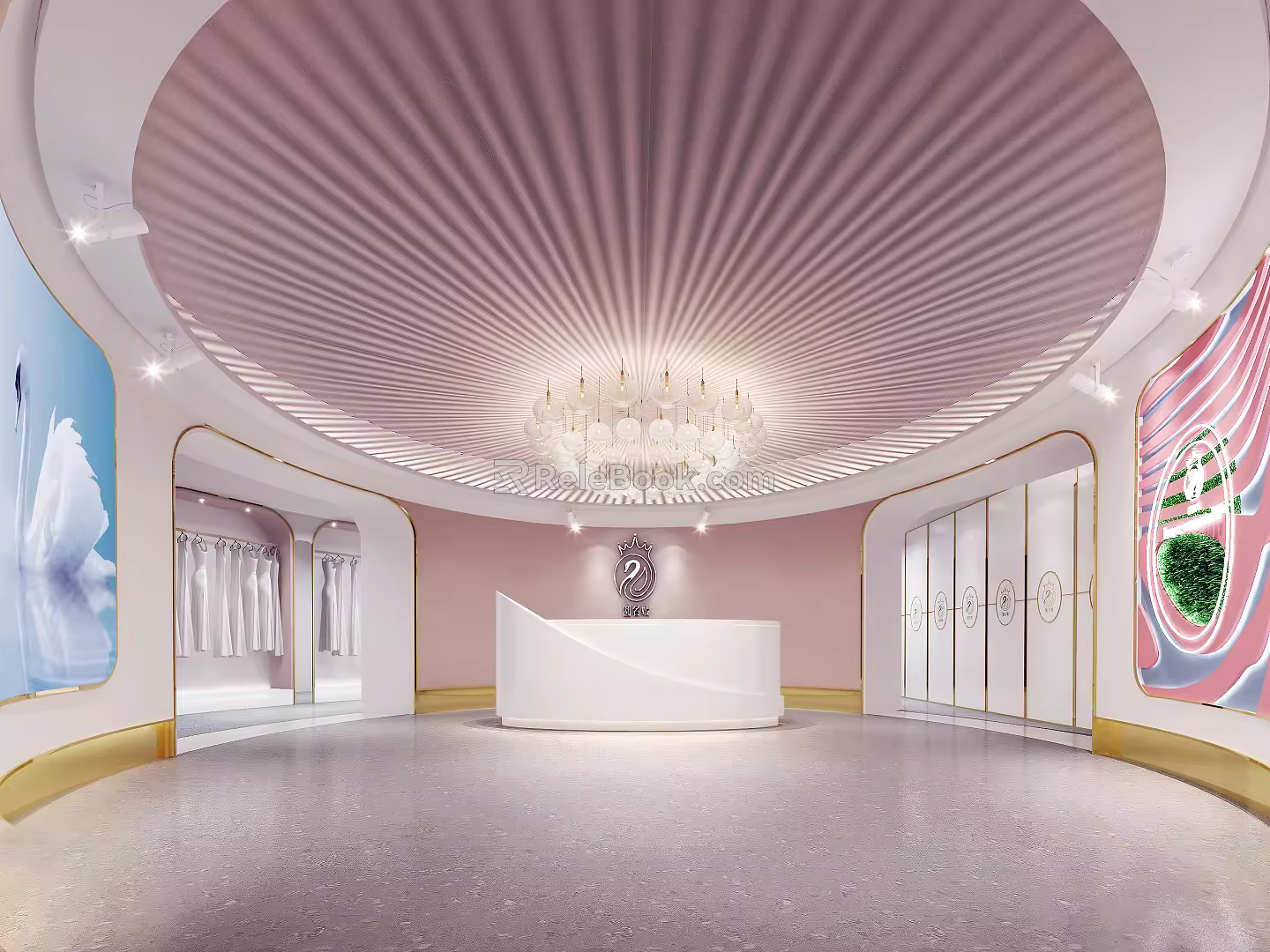 Modern Hall 3d model