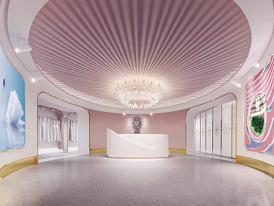 Modern Hall 3d model