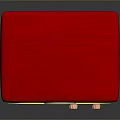 Vintage Red Radio With FM AM Dials Knobs And Classic Speaker Grilles