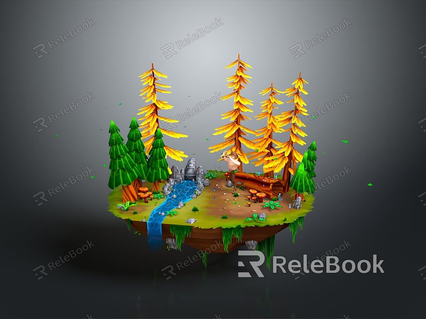 Tourist Scenic Area Waterfall Scenic Area Cave Mountain Cave Cave Cave Realistic model