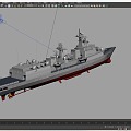 Shenzhen missile destroyer Lvhai class 051B missile destroyer Chinese Navy missile destroyer 167 3d model