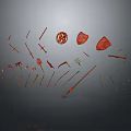Ancient weapons Cold weapons Medieval items Medieval weapons Swords, spears, halberds, axe hooks 3d model