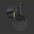 Browning Machine Gun Browning Gatling White Machine Gun Machine Gun Bullet Military 3d model