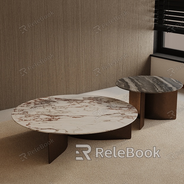 Modern coffee table model