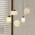 Elegant Modern Interior With Various Design Pendant Lights For Soft Ambiance