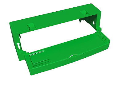 Durable Green Plastic Frame Component With Smooth Surface And Secure Fit 3d model