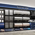 Mall Store For Cutting-edge Electronic Devices With Display Shelves Of Water Heaters And Range Hoods