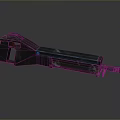 Browning machine gun Browning Gatling White Browning machine gun machine gun bullet military 3d model