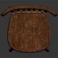 Classic Wooden Chair With Slatted Back And Slender Legs For Home Furniture