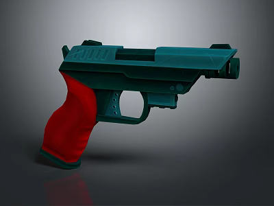 Modern Pistol Cartoon Pistol Anime Pistol 3d model