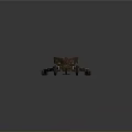 Camouflage Military Artillery Gun With Long Barrel And Wheel Mount Structure