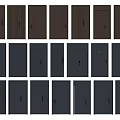 Various Security Doors With Modern Designs And Different Panel Styles 3d model