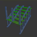 Detailed Unfinished Wooden Frame Structure With Multi Layered Support Beams And Brackets