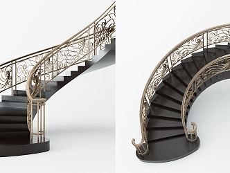 Jane Europe revolving staircase 3d model