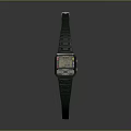 Stylish Digital Watch Fashion Accessory With Black Strap Square Dial Color Display And Buttons