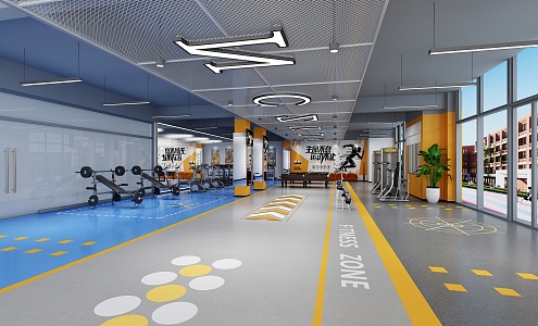 Modern Gym 3d model