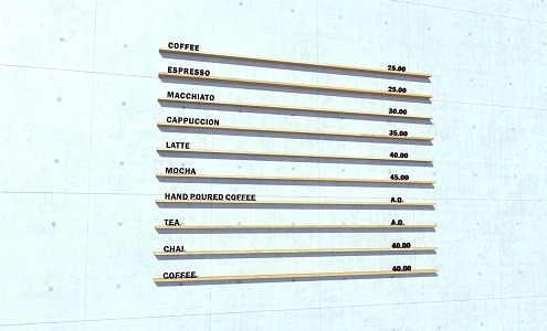 Modern Price Plate Price Label Plate 3d model