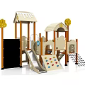 Modern slide amusement equipment 3d model