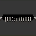 Modern Chip Microchip 3d model