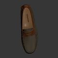 Casual Loafers With Brown And Beige Stitched Design For Daily Wear