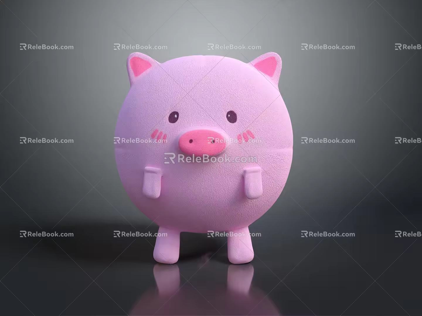 Modern Muppet Toy Muppet Pig Doll 3d model