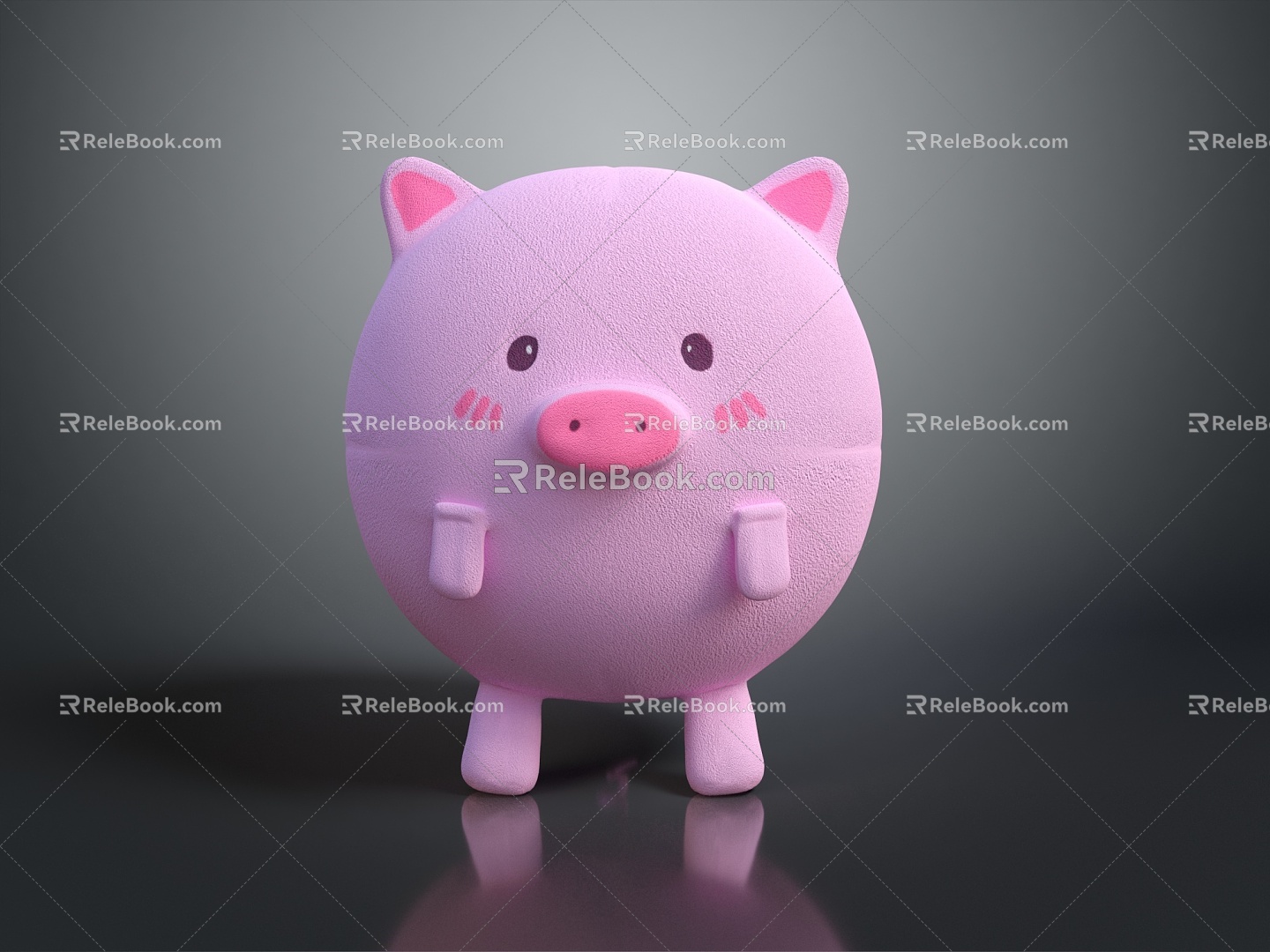 Modern Muppet Muppet Toy Muppet Pig Doll 3d model