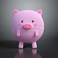 Modern Muppet Toy Muppet Pig Doll 3d model
