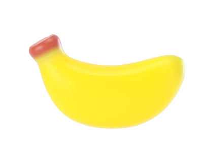 Cartoon fruit banana model