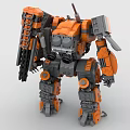 LEGO Toy Blocks Gundam Robot Fighting Robot Reloading Robot 3d model
