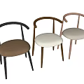 Modern Dining Chairs With Wooden Legs Metal Frames And Soft Upholstered Seats