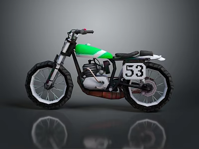 Modern Motorcycle 3d model