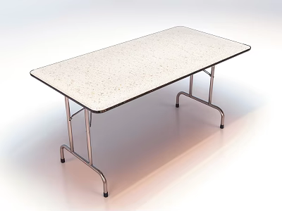 folding table table 3d model