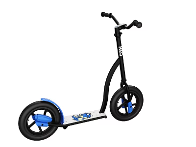 Kids Razor Two Wheel Scooter Blue Design Adjustable Handlebar Safe Durable Outdoor Sports Equipment 3d model