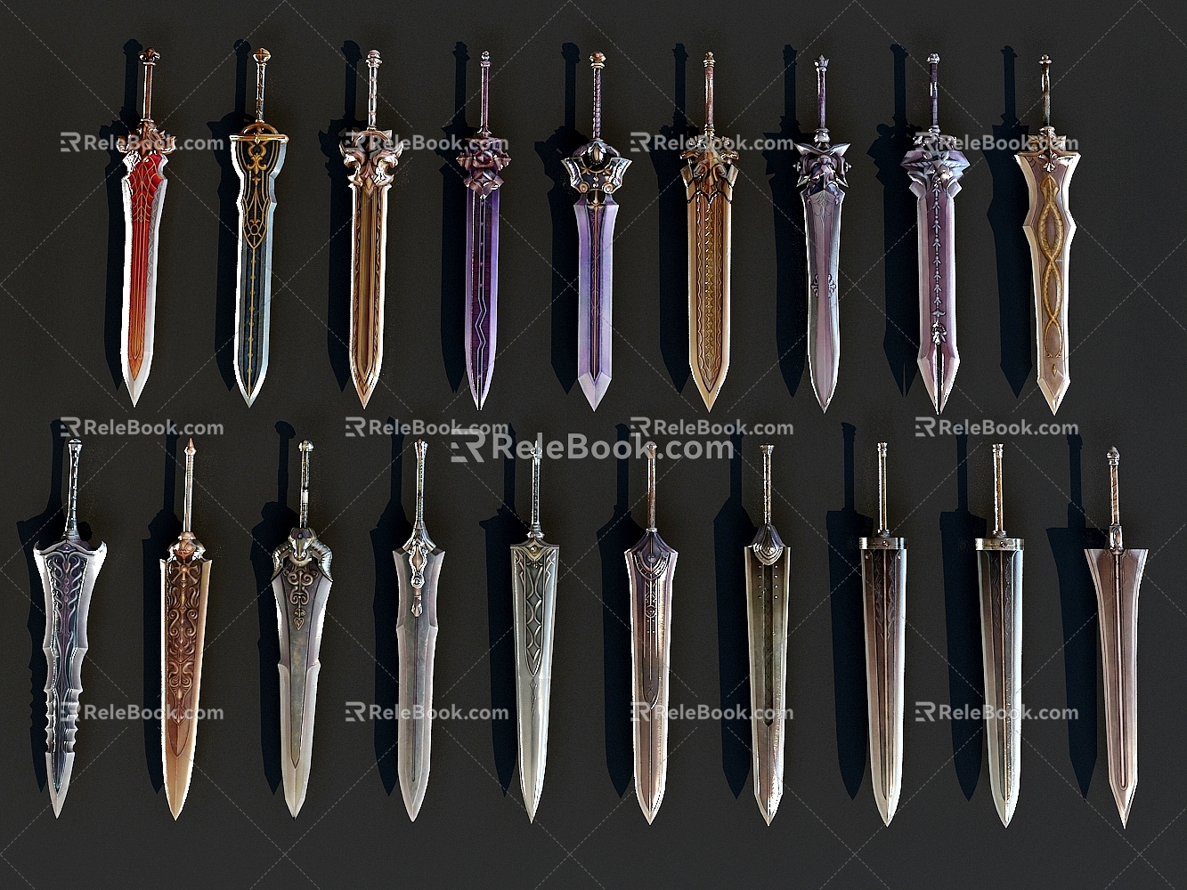 Chinese Sword Weapon 3d model