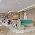 Modern Library Reading Room 3d model