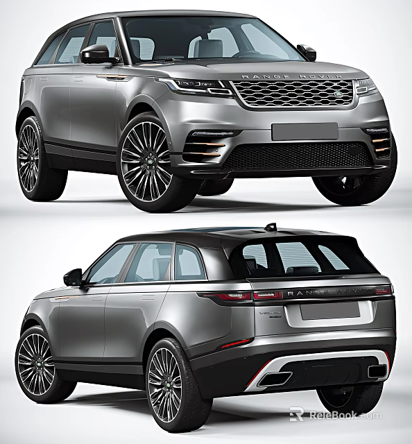 Luxury Silver SUV Showcasing Modern Exterior Design Sporty Body Lines And Sleek Profile 3d model 