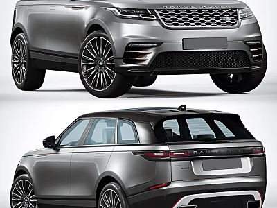 Luxury Silver SUV Showcasing Modern Exterior Design Sporty Body Lines And Sleek Profile 3d model