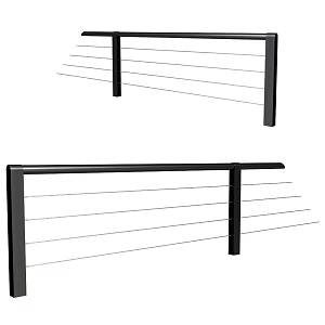 Outdoor Railing 3d model