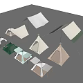 Various Camping Tents With Different Designs And Color Options For Outdoor Use