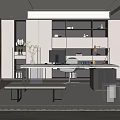 Modern study 3d model