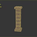 Columns Stone Columns Stone Columns Old Columns Roman Columns Roman Columns Classical Columns Greek Columns 3d model