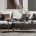 Modern Molteni & C Multiplayer Sofa 3d model