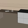 Modern dining table 3d model